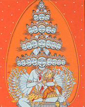 Vishvarupa de Shiva con Shakti
